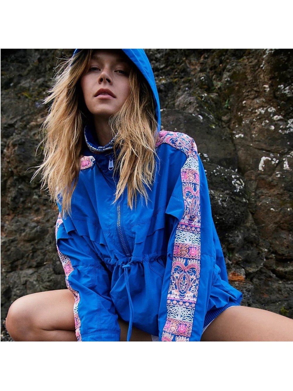 FP Movement by Free People
"She Fly" Embroidered Anorak
Jacket.